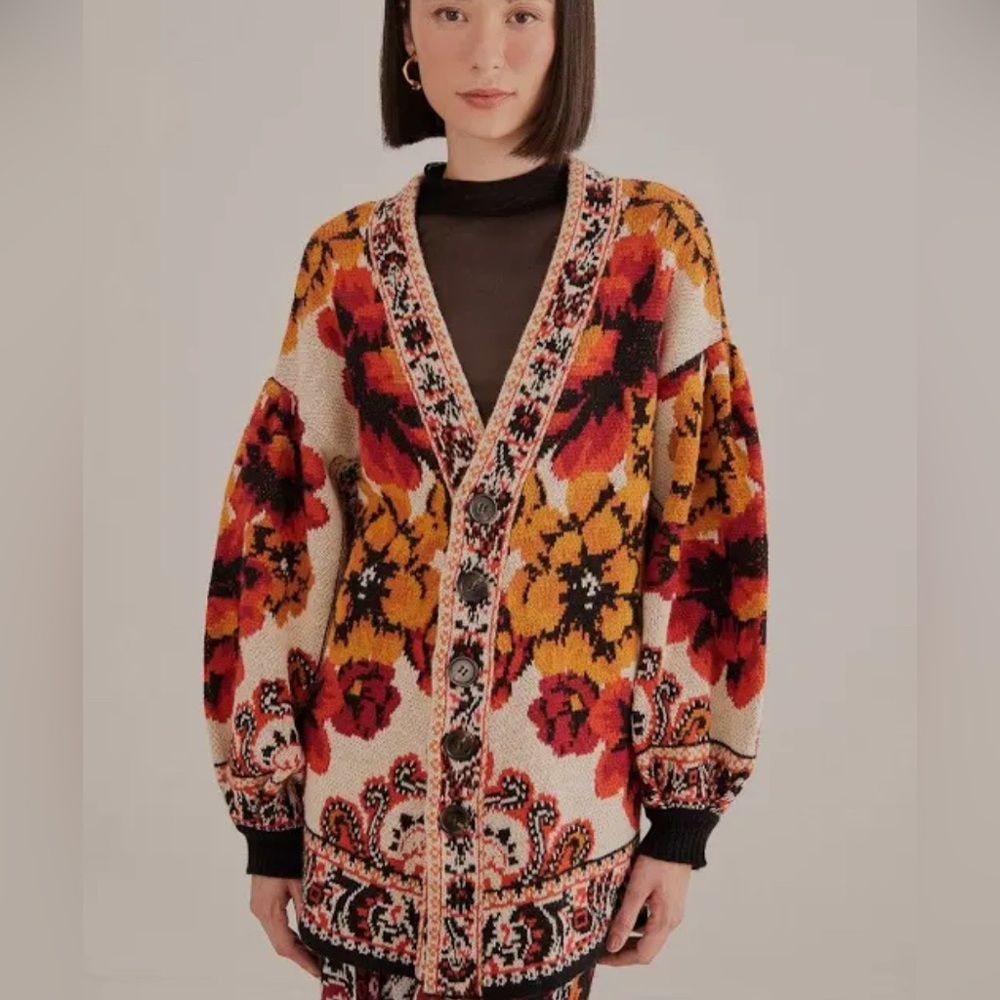 FARM Rio Winter Tapestry Cardigan